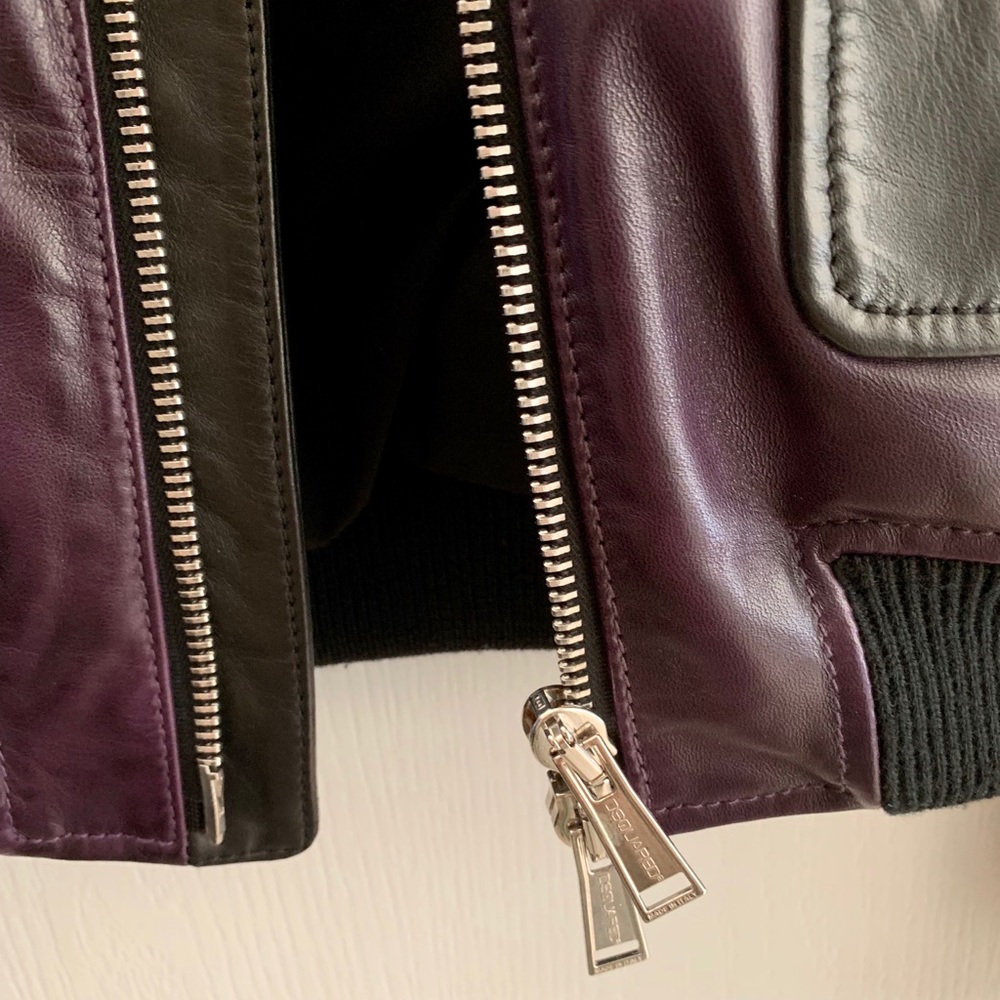 Dsquared2 Leather Jacket Barely Worn - image 7